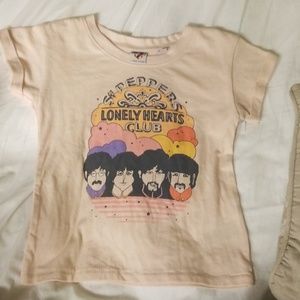 New**  BEATLES kids pale pink  T SHIRT